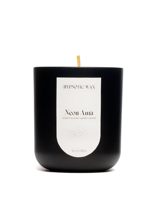 neon aura candle - hypnotic wax